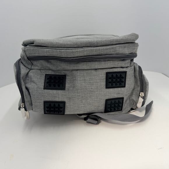 Qulbaby Diaper Bag Backpack Gray with Changing Pad Pockets Compartments NEW - Picture 6 of 16